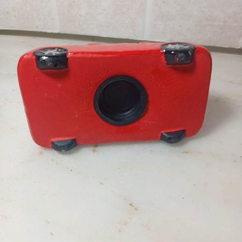Mini car piggy bank like new, classic Mini Cooper design