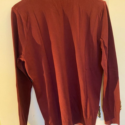 Burberry Brit cotton sweater with 10% cashmere like new, size S, burgundy
