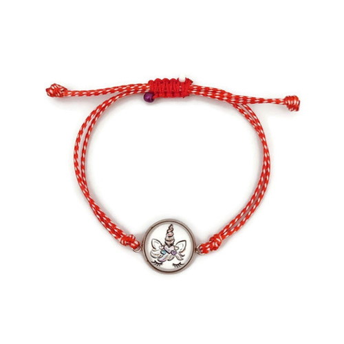 Martaki bracelet with unicorn new, stainless steel and resin