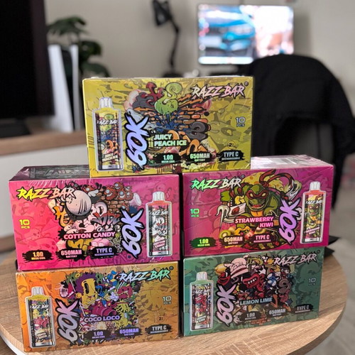 Razzbar Vapes 60K new, up to 60,000 -  20,00 - Vendora.cy