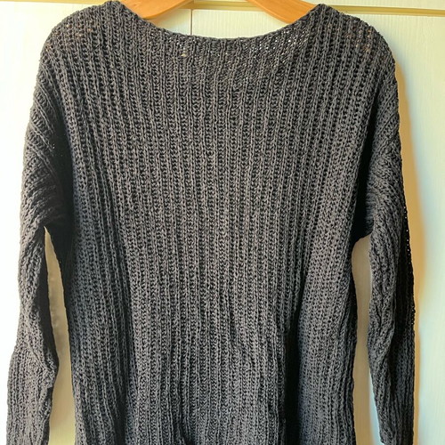 Zara long sweater like new, black, size S