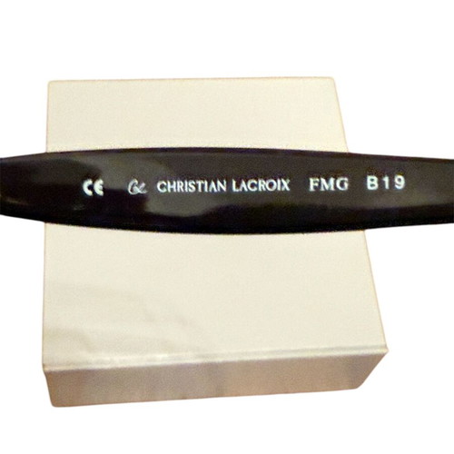 Christian Lacroix sunglasses used, black and gold