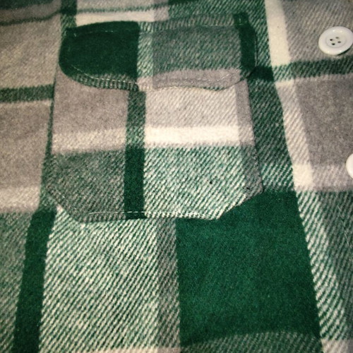 Plaid women's jacket gray green with buttons and pockets like new