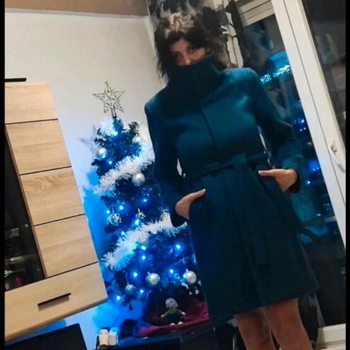 Attrattivo coat like new, small, blue
