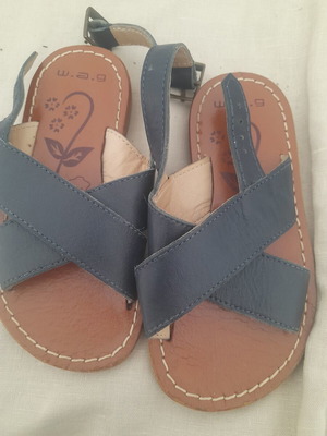 Wag leather children's sandals size 24 used, blue