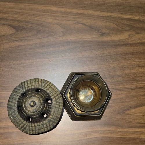Metal Table Incense Burner used with Antique Bronze Finish