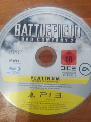 Battlefield Bad Company 2 PS3 game, good condition