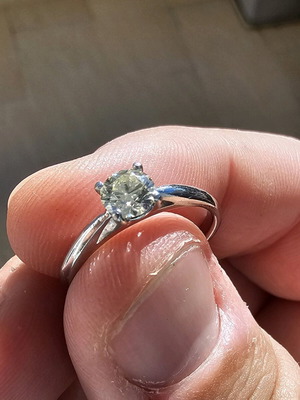 Μονόπετρο δαχτυλίδι 0,52ct σαν καινούργιο, πλατίνα 4,5 γρ.