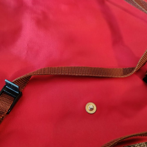 Longchamp Les Pliages Backpack like new, red