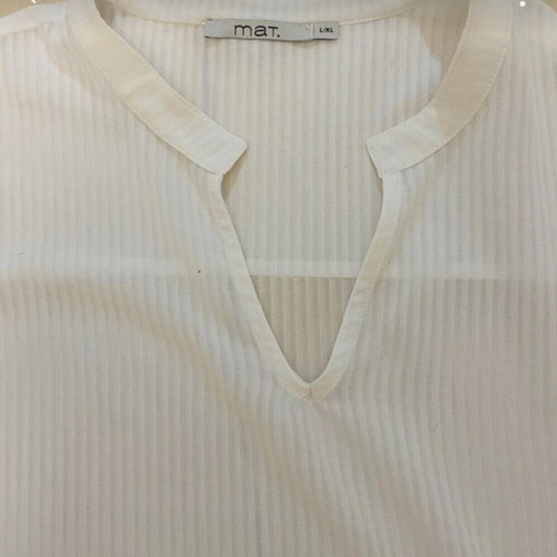 Mat Fashion plus size blouse, white, L/XL