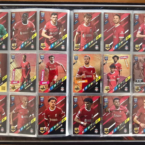 Panini Adrenalyn XL FIFA 365 2024 album with 218 cards