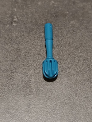 Playmobil blue toilet brush
