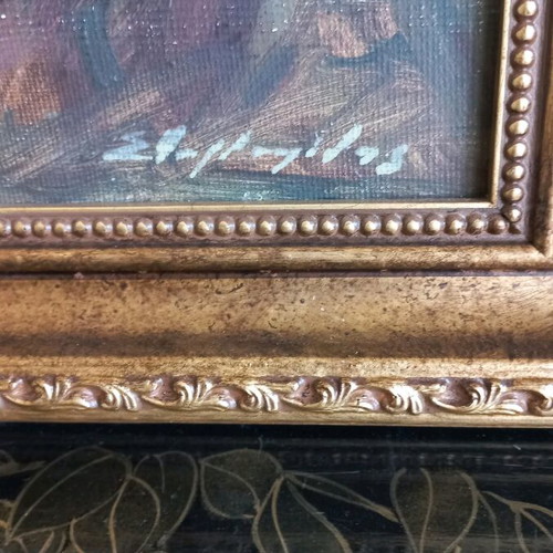 Oil painting by Stamatiadis 1979 like new