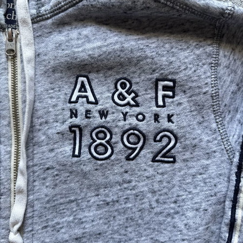 Abercrombie and Fitch jacket like new, unisex, gray and blue, size S