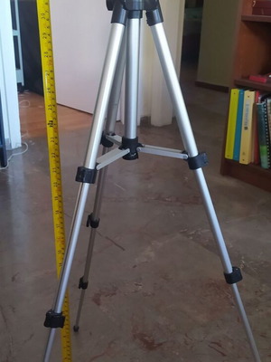 Camera tripod with PULUZ adapter and carrying case like new