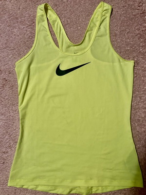 Nike neon green sports tank top