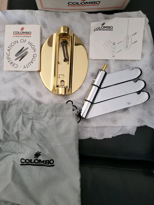 Colombo towel hanger new in silver and gold