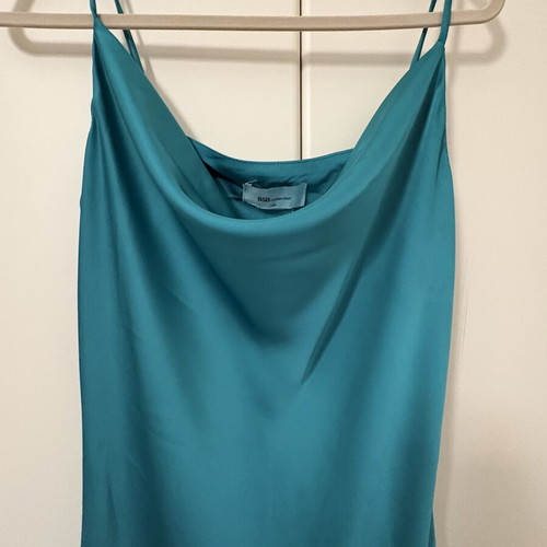 BSB satin midi dress with cowl neckline and straps