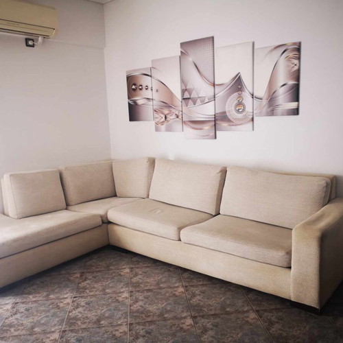 Corner sofa used 2.15x3.00 beige, two pieces
