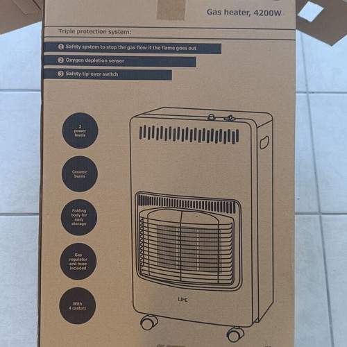 Life Blue Flame gas heater new, unused