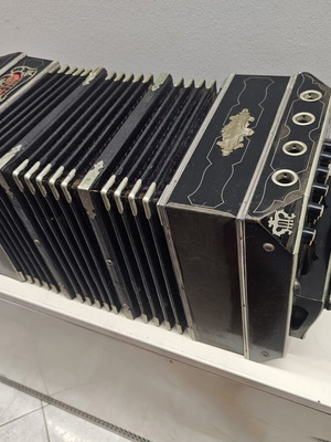Bandoneon used, Argentine musical instrument for decoration