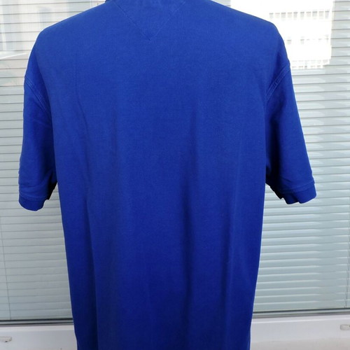 Tommy Hilfiger men's blue cotton polo shirt, size XL