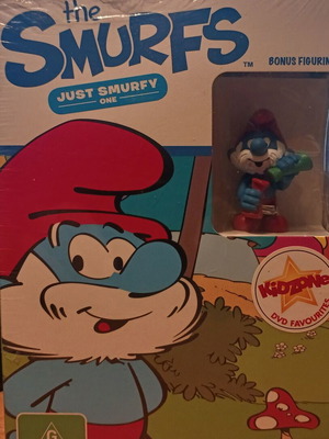 The Smurfs Just Smurfy One DVD new with figurine