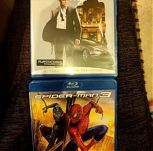 2 Blue ray ταινίες Spiderman3/James Bond