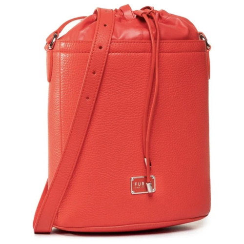 Furla shoulder bag used, red and pink leather crossbody