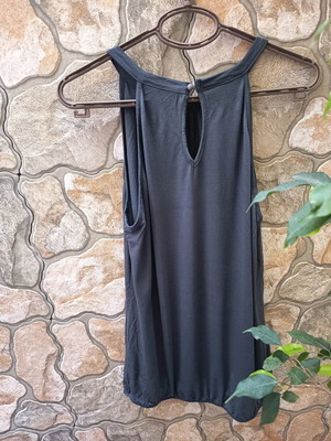Bonprix top grey size 40/42 like new with elastic hem