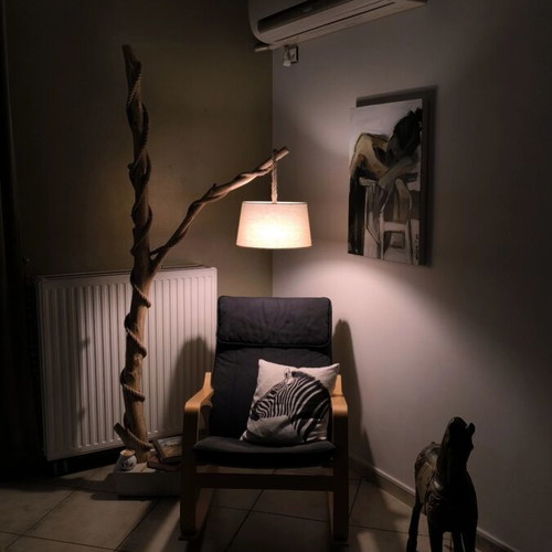 Wooden handmade floor lamps new, various styles