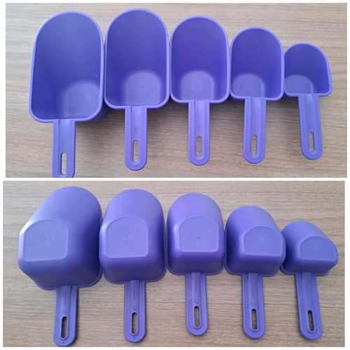 Tupperware scoop set new 5 pieces 50ml-250ml