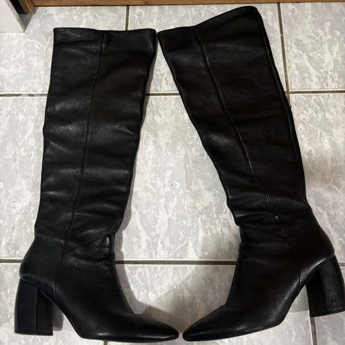 Capodarte leather boots used, size 40, black