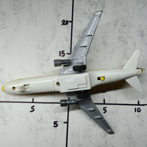 Iron large airplane toy used with push back mechanism and door button