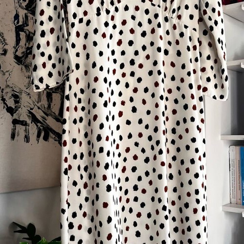 H&M long dress like new, beige multicolor, size S