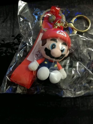 Super Mario figure keychain new in its bag
