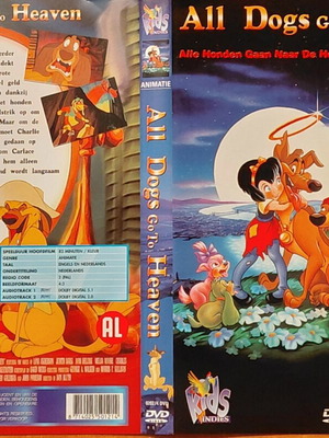 All Dogs Go To Heaven DVD, animated family movie