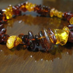 Handmade anklet new with amber