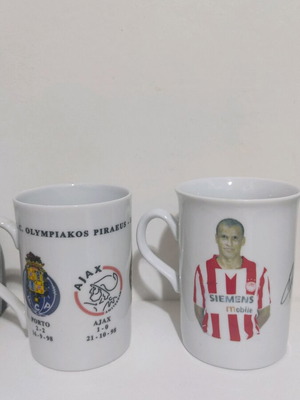 Olympiacos Rivaldo Champions League 1998-99 mugs like new