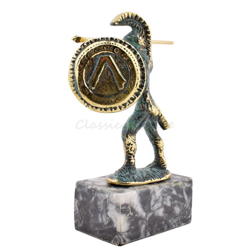 Bronze decorative statue Leonidas King of Sparta new 13 cm