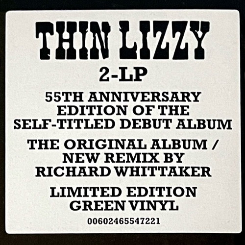 Thin Lizzy 2026 55th Anniversary Limited Edition Green Vinyl 2LP sealed