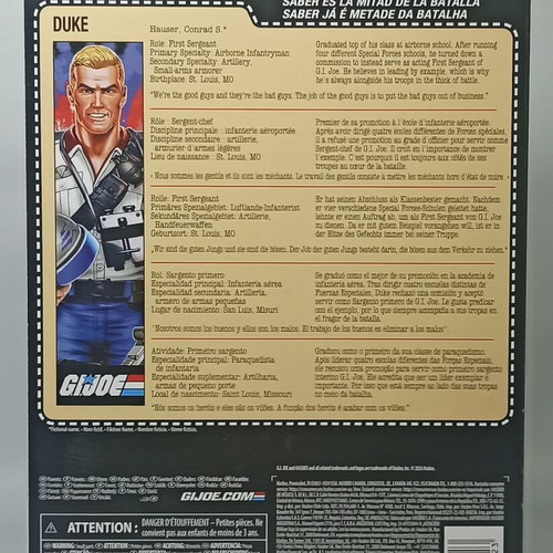GI Joe Classified Duke Retro Carded 6'' Action Figure new