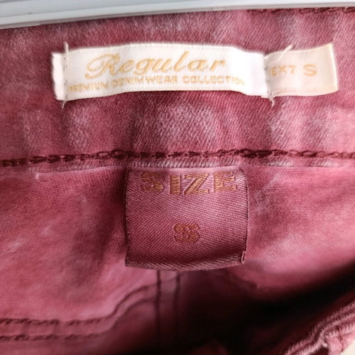 Stretch women's straight-leg jeans new, burgundy