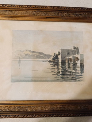 Painting by Manos Sofianos used, theme Mykonos
