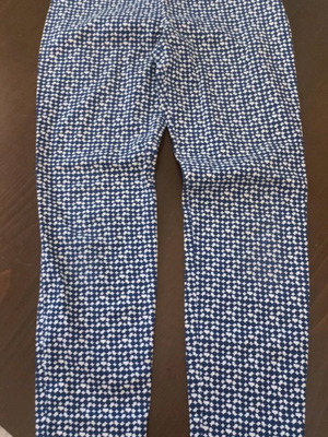 Zara women's pants white and blue like new, size S