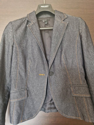 Zara blazer jacket like new, denim style with lining