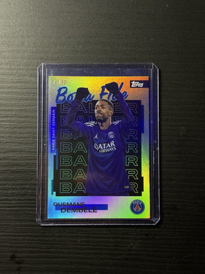Ousmane Dembele Bona Fide Baller Topps Chrome Card new