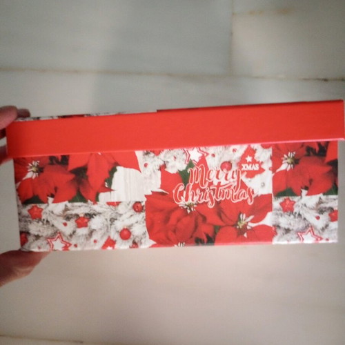 Christmas box new made of pressed paper