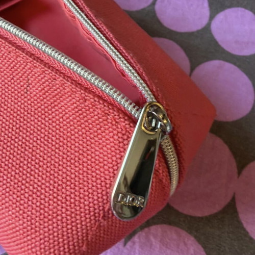 Dior toiletry bag like new, red