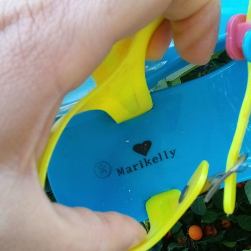 Jelly shoes for girls used, size 30, multicolor sandals